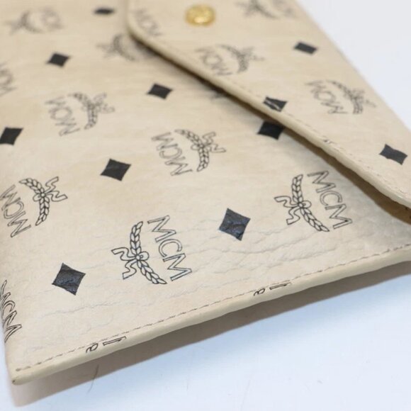 MCM Visetos Envelope Clutch - Beige - Picture 2 of 12